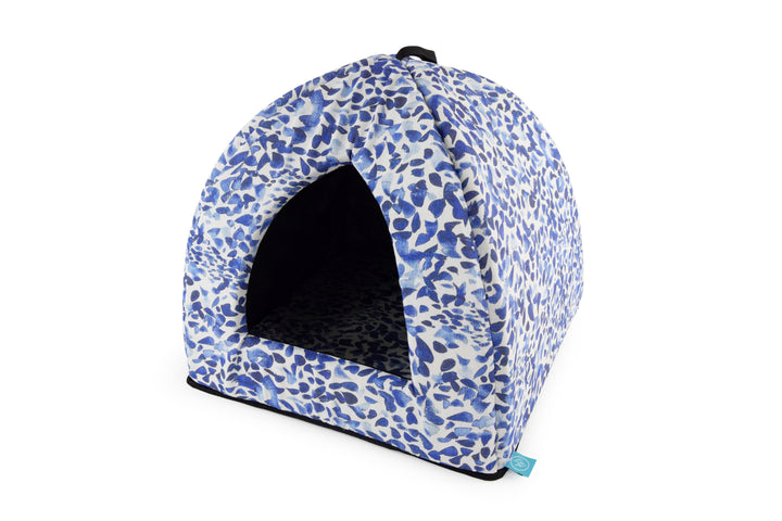 PIRAMIDE CLEO BLUE PETALS 40X40X40H