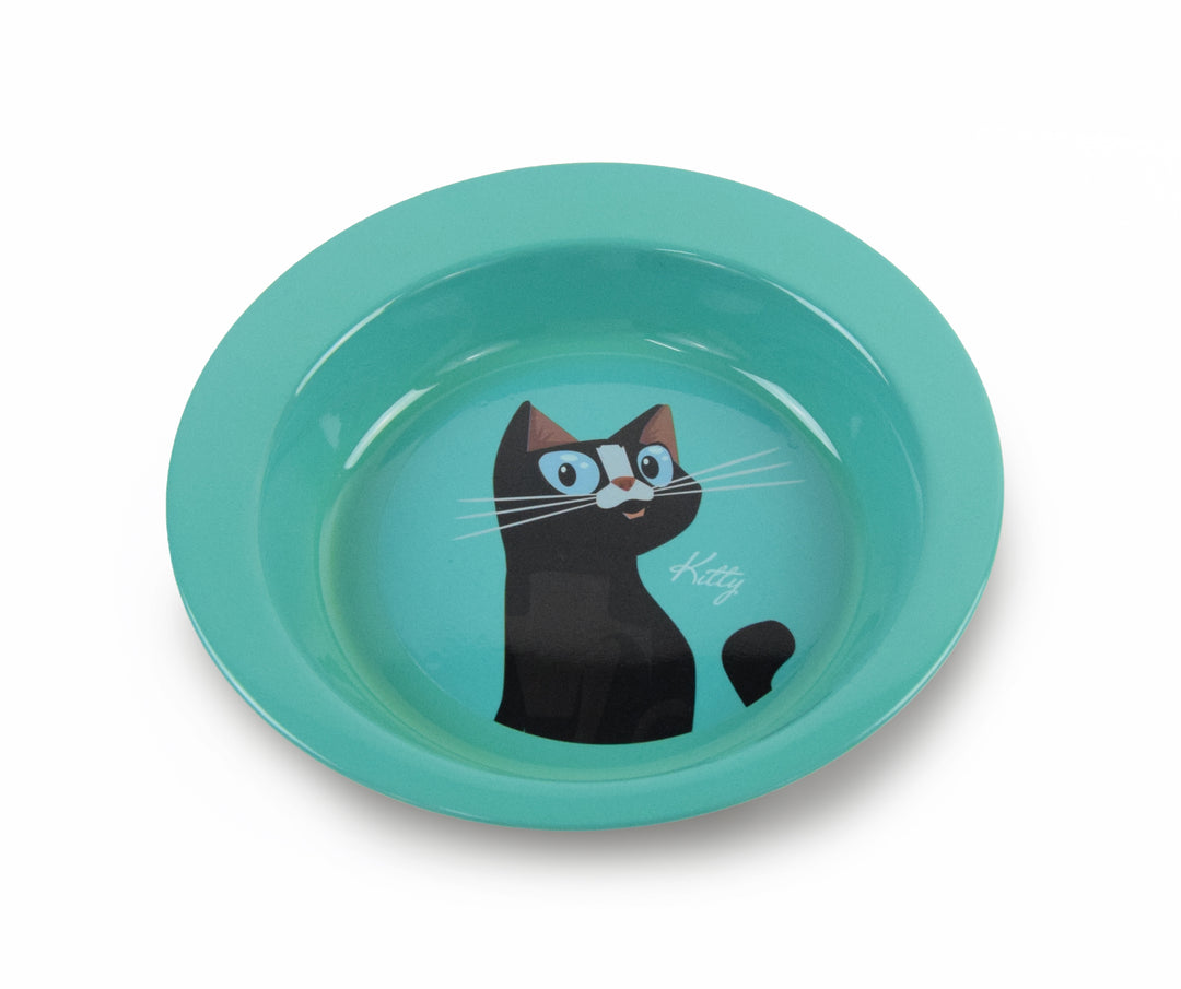CIOTOLA PER GATTI KITTY IN ACCIAIO INOX SMALTATO