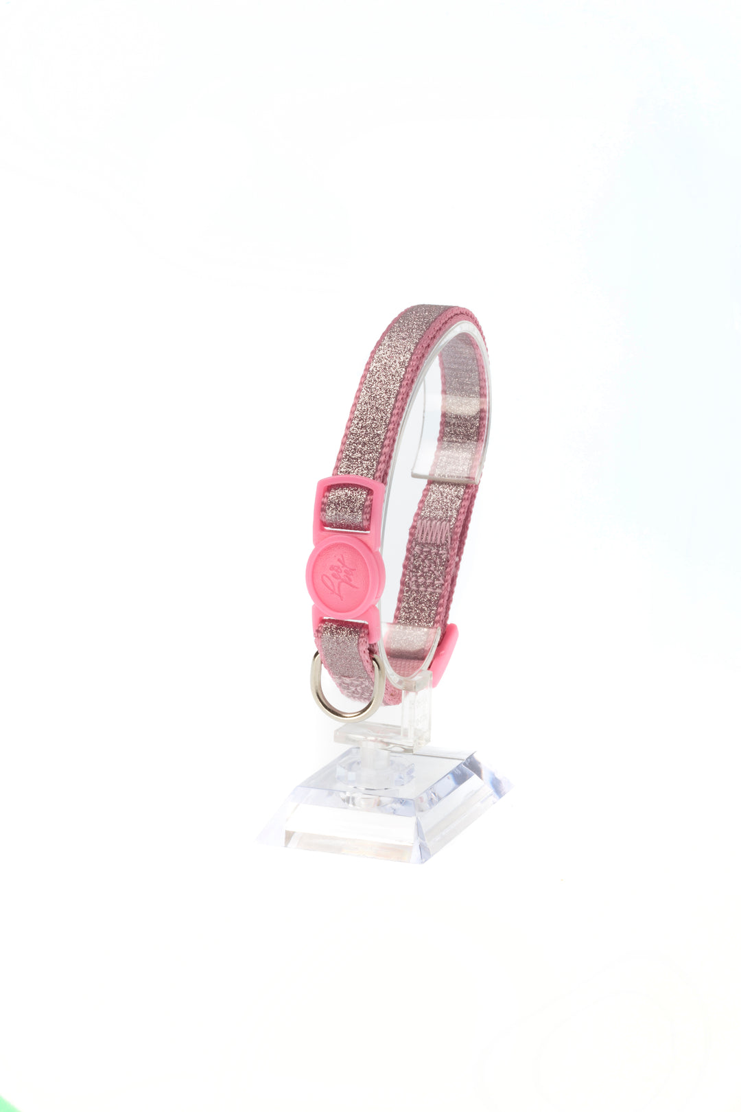 COLLARE CON GLITTER RIFLETTENTE ROSA