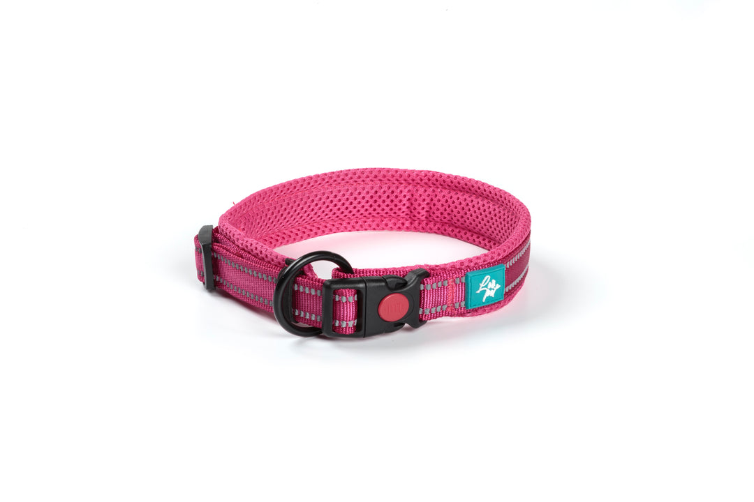 COLLARE IN NYLON E MESH RIFLETTENTE