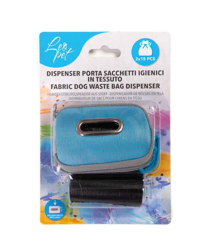 DISPENSER PORTA SACCHETTI IGIENICI RIGIDO IN TESSUTO
