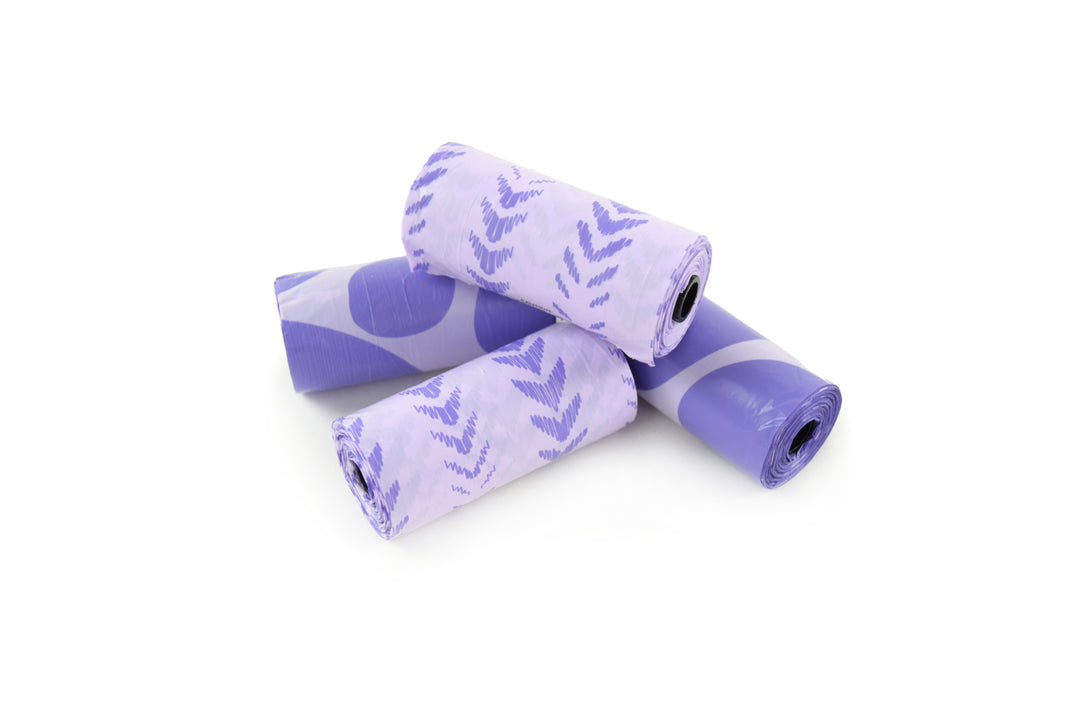 SACCHETTI IGIENICI AL PROFUMO DI LAVANDA (4 rotoli)