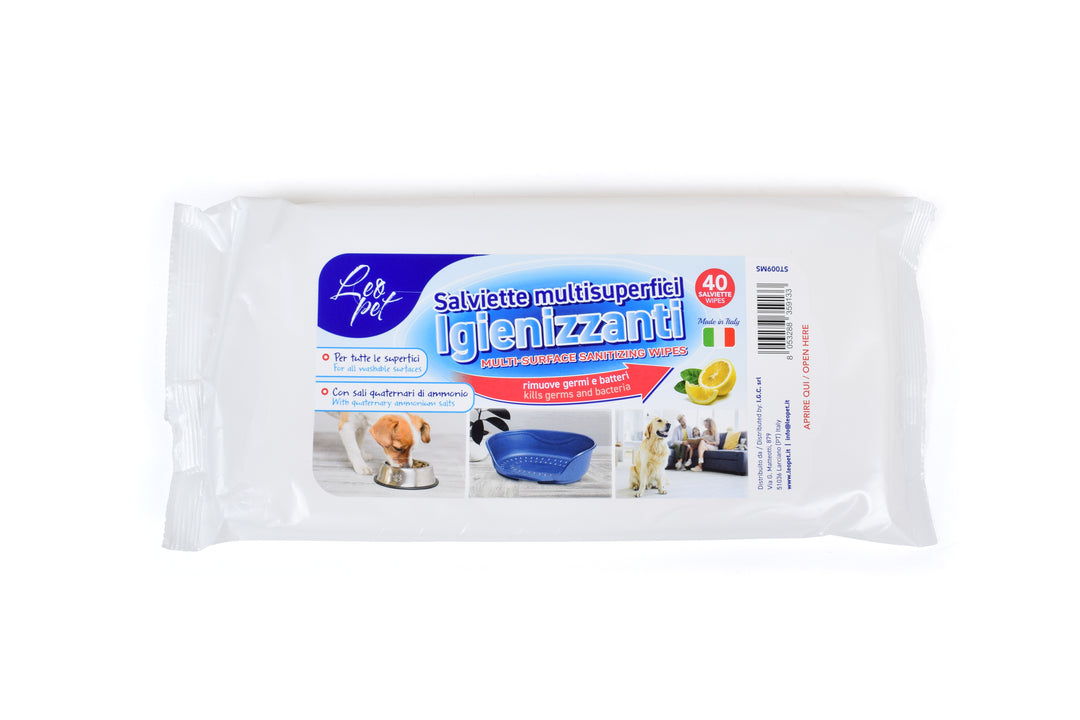 SALVIETTE MULTISUPERFICI IGIENIZZANTI 40pz