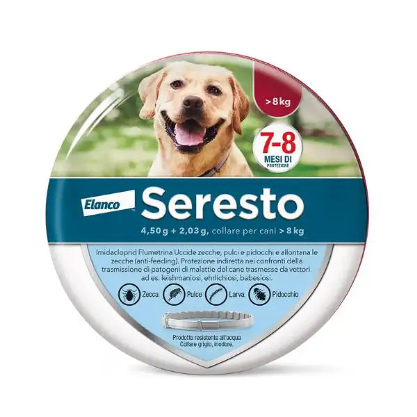 SERESTO COLLARE ANTIPULCI- CANI DA 8 kg