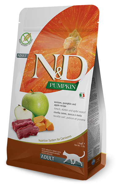 N&amp;D CAT PUMPKIN CERVO/MELA ADULT