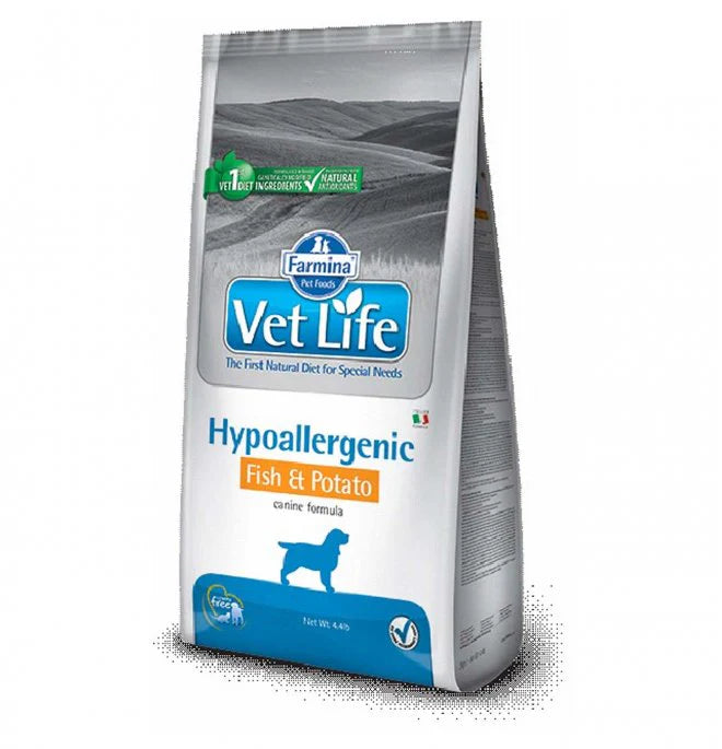 VET LIFE DOG HYPOALLERGENIC FISH/POTATO 2Kg
