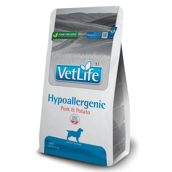 VET LIFE DOG HYPOALLERGENIC PORK/POTATO 2Kg